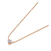 Lokaer Simple Design Rose Gold CZ Crystal Charm Pendant Necklaces For Women Girls Trendy Titanium Steel Office Necklace N20213