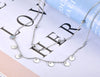 Lokaer Trendy Bohemia Stainless Steel Double-layer Charm Chain Choker Necklace Beach Jewelry Pendant Necklace For Women N19127