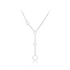 Lokaer Trendy Titanium Steel 4Pcs Lovely Circle Charm Pendant Necklace Jewelry Bohemia Birthday Party Necklace For Women N20093