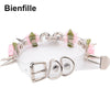 Lolita Cute Girl 100% Hand Crafted  Gold Spiked Lock Heart Collar With Key Rose Flowers Spikes Choker Transparent Necklace