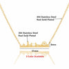 London Bridge Necklace Big Ben London Eye Cityscape Skyline Necklace Women Landscape Travel Stainless Steel Jewelry