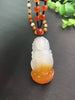 Long Beads Winter Sweater Chain Flower Natural Jade Gmestone Pendant Necklace Women Mens Lucky Jewelry Gift Wholesale