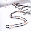 Long Crystal Evil Eye Charms Beaded Necklace For Women Exquisite Gold Silver Color Sweater Necklace Seaside Jewelry Gift