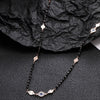 Long Crystal Evil Eye Charms Beaded Necklace For Women Exquisite Gold Silver Color Sweater Necklace Seaside Jewelry Gift