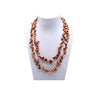 Long Pearl Necklace Teeth-shaped Pearl Necklace Multicolor Endless Long Sweater Baroque Pearl Necklace 32 Inches