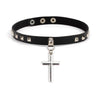 Long Spike Choker Necklaces Punk Faux Leather Collar For Women Men Cool Big Rivets Studded Chocker Necklace Goth Style Accessori