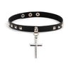 Long Spike Choker Necklaces Punk Faux Leather Collar For Women Men Cool Big Rivets Studded Chocker Necklace Goth Style Accessori