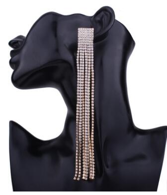 Long tassel Earrings for Women Big Statement Earrings pendants luxury drop Earrings dangle earing party Jewelry