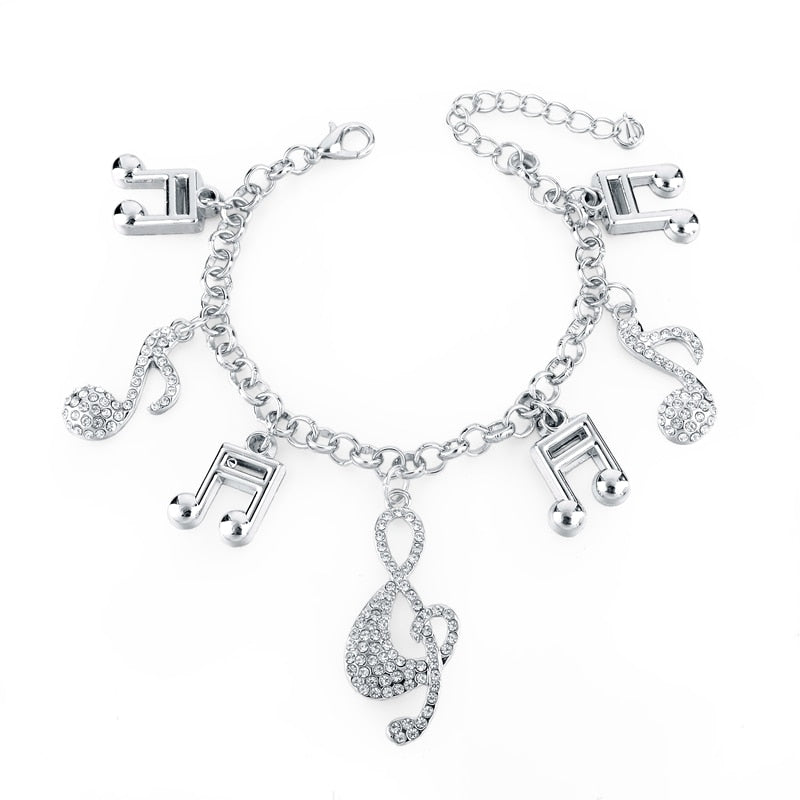 Heart Beetle Charm Bracelets Bangles For Women Gold Color Bracelet Austrian Crystal Chain Pulseras SBR140221