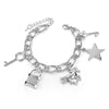Heart Beetle Charm Bracelets Bangles For Women Gold Color Bracelet Austrian Crystal Chain Pulseras SBR140221
