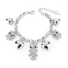 Heart Beetle Charm Bracelets Bangles For Women Gold Color Bracelet Austrian Crystal Chain Pulseras SBR140221