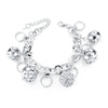 Heart Beetle Charm Bracelets Bangles For Women Gold Color Bracelet Austrian Crystal Chain Pulseras SBR140221