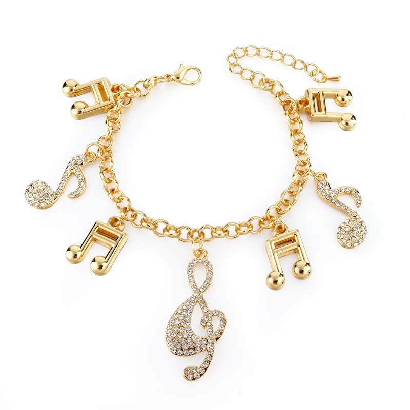 Heart Beetle Charm Bracelets Bangles For Women Gold Color Bracelet Austrian Crystal Chain Pulseras SBR140221