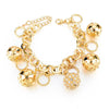 Heart Beetle Charm Bracelets Bangles For Women Gold Color Bracelet Austrian Crystal Chain Pulseras SBR140221