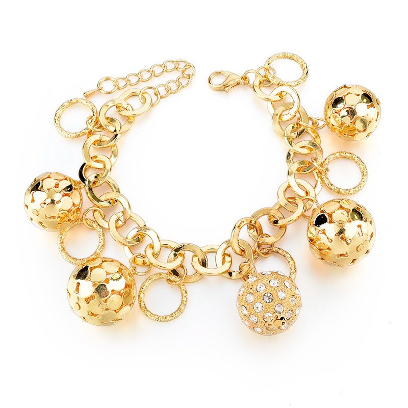 Heart Beetle Charm Bracelets Bangles For Women Gold Color Bracelet Austrian Crystal Chain Pulseras SBR140221