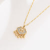Longevity Lock Bell Protector Stainless Steel Women's Necklace Gold Anti-Fading Clavicle Chain Korean Pular  Jewelry