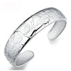 Lotus Buddhist Bracelet Rush Cuff Silver Colour Bangle  Quality Jewelry  Offers Christmas GaaBou