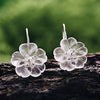 925 Sterling Silver Earrings Handmade Natural Designer Fine Jewelry Flower in the Rain Fashion Drop Earrings for Women