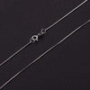 Real 925 Sterling Silver Fine Jewelry 8 Sides Glossy Snake Necklace Chain without Pendant for Women Collier Acessorios
