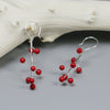 Real 925 Sterling Silver Handmade Creative Fine Jewelry Holly Fruits Dangle Earrings for Women Brincos