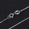 Real 925 Sterling Silver Handmade Fine Jewelry Classic Easy Match Necklace Chain without Pendant for Women Collier