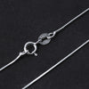 Real 925 Sterling Silver Handmade Fine Jewelry Fashion Glossy Snake Necklace Chain without Pendant for Women Collier