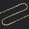 Real 925 Sterling Silver Handmade Fine Jewelry Top Quality Sparkle Twisted Necklace Chain for Women Collier Acessorios