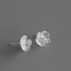 Real 925 Sterling Silver Natural Crystal Handmade Fine Jewelry Flower in the Rain Stud Earrings for Women Brincos