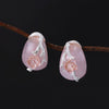 Real 925 Sterling Silver Natural Rosy Crystal Creative Handmade Fine Jewelry Plum Flower Stud Earrings for Women