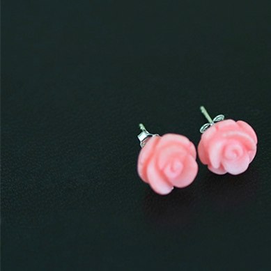 Real 925 Sterling Silver Natural Stone Creative Handmade Fine Jewelry Vintage Flower Stud Earrings for Women Brincos