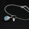 Real 925 Sterling Silver Natural Stone Handmade Designer Fine Jewelry Elegant Lotus Buds Bracelets Earrings for Women