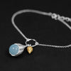 Real 925 Sterling Silver Natural Stone Handmade Designer Fine Jewelry Elegant Lotus Buds Bracelets Earrings for Women