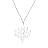 Lotus Pendant Necklace for Women Stainless Steel Flower Necklaces 2023 Trend Yoga Chakra Jewerly Christmas Gift collares mujer