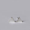100% 925 sterling silver heart geometric stud earrings silver square plum blossom triangle round earrings for women gift