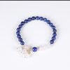 14K gold rose quartz lapis bracelets r natural pink crystal rose quartz lapis bracelets for women fashion jewelry gift
