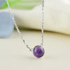 925 sterling silver Amethyst necklace natural Amethyst pendants necklace for women personality fashion charms jewelry