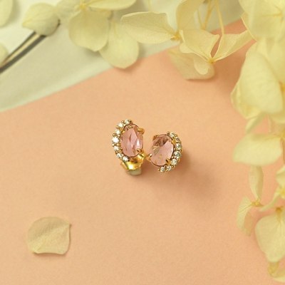 925 sterling silver Amethyst stud earrings gold natural Amethyst luxurious earrings for women festival jewelry gift