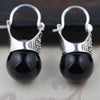 925 sterling silver Garnet agate shell pearl earrings handmade natural garnet agate shell pearls earrings for women gift