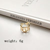 925 sterling silver Interlocking open rings gold fashion Industrial wind index finger rings for women original jewelry