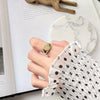 925 sterling silver Retro pattern open rings gold round square abstract pattern rings for women original jewelry charms