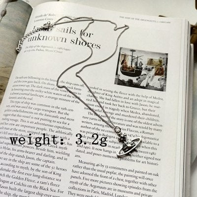 925 sterling silver Saturn Cross pendant necklace silver cross flower do old vintage necklace for women fine jewelry