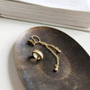 925 sterling silver butterfly tassel Clip earrings gold fashion wild fairy asymmetry earrings for women festival jewelry