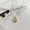 925 sterling silver human face dinosaur pendant necklace gold round element combination figure necklace for women jewelr