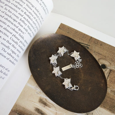 925 sterling silver irregular star zircon bracelets silver fashion luxurious creative bracelets for women party jewelry