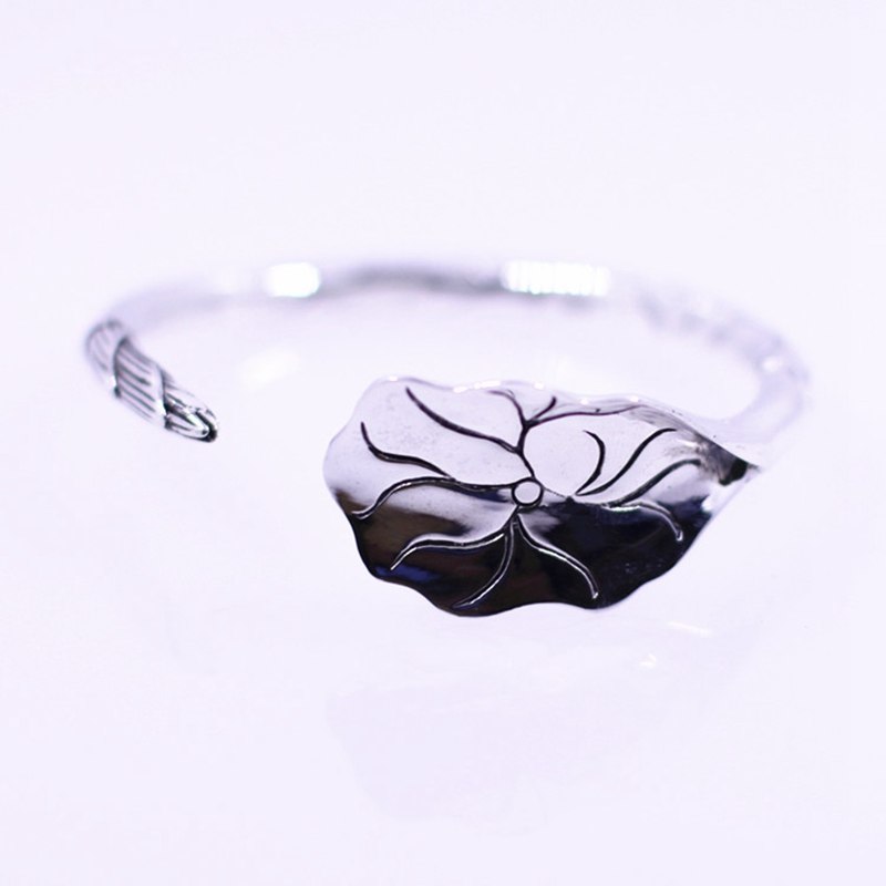 925 sterling silver leaves bangles handmade sterling silver leaves fashion bangles for women 2020 charms jewelry