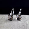925 sterling silver natural stone Amethyst Citrine earrings pure handmade Amethyst citrine women drop earrings jewelry