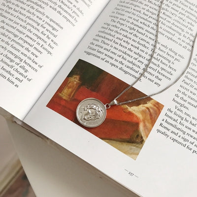925 sterling silver new figure coin pendant necklace vintage round medallion neckalce for women festival jewelry gift