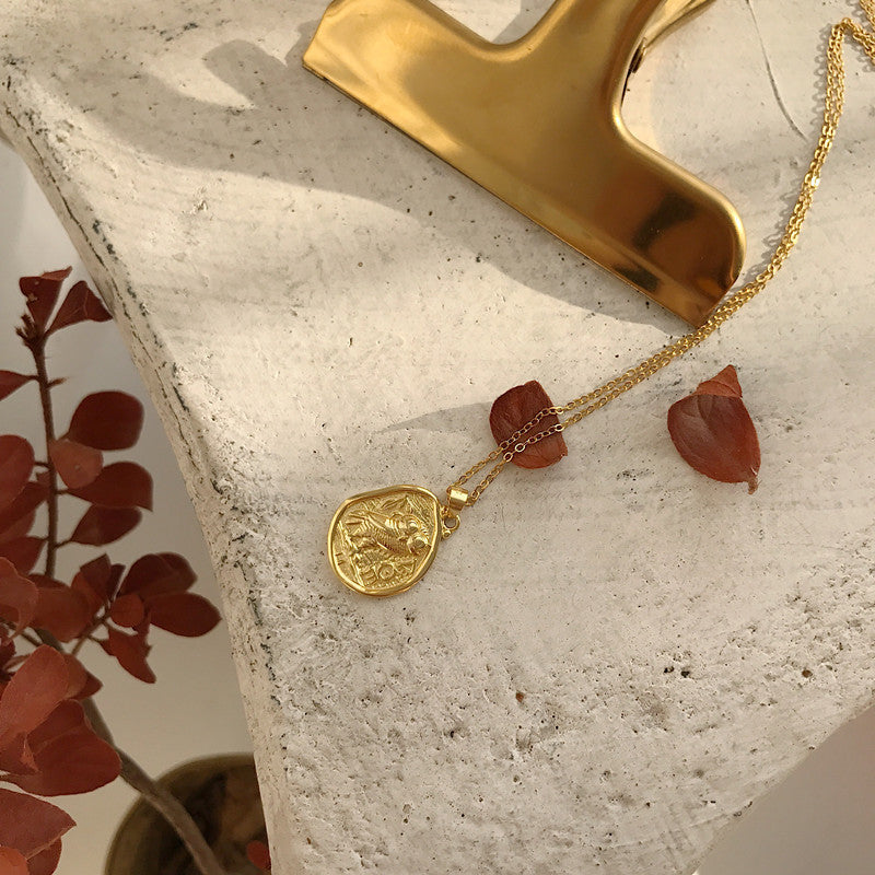 925 sterling silver new owl pendant necklace fashion exquisite irregular vintage owl necklace for women festival jewelry