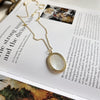 925 sterling silver shell oval pendant necklace gold fashion elegant choker necklace for women new festival jewelry