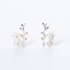 925 sterling silver tree branch plum blossom earrings vintage elegant wild stud earrings for women 2020 fashion jewelry